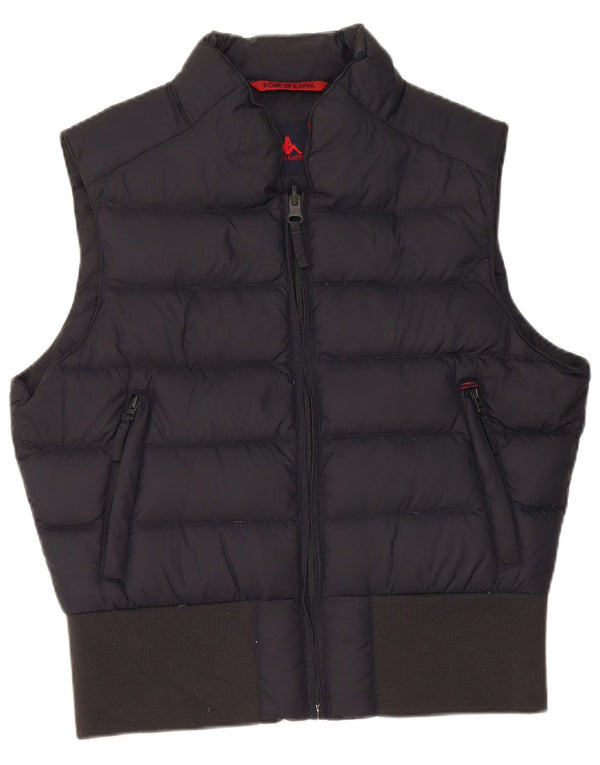Kappa Womens Crop Padded Gilet UK 18 XL Navy Blue Polyamide
