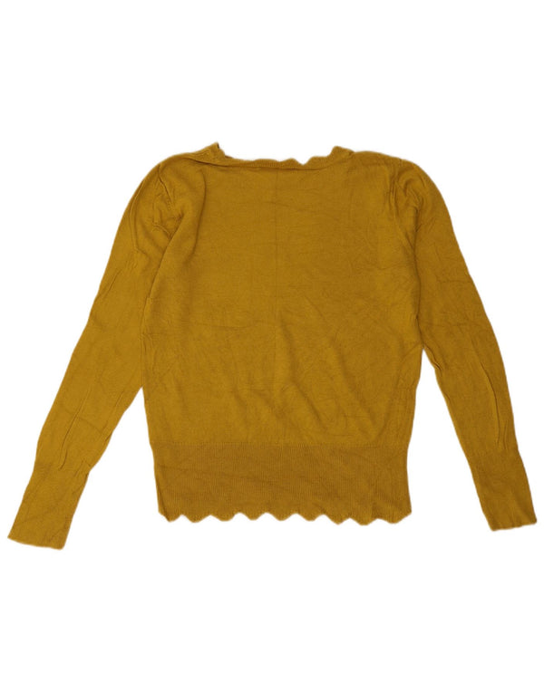 Γυναικείο πουλόβερ Oasis Boat Neck Jumper UK 10 Small Yellow Viscose
