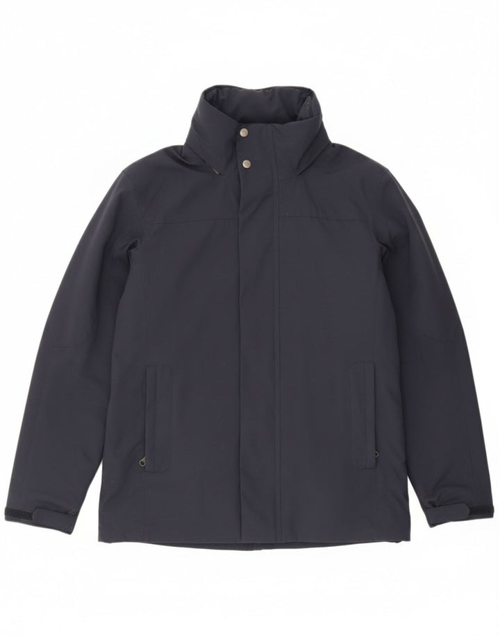 Ανδρικό μπουφάν με κουκούλα Slam UK 36 Small Navy Blue Nylon