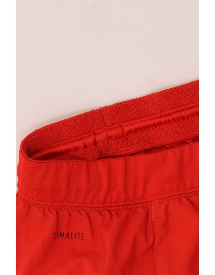 Ανδρικό σορτς Adidas Climalite Small Red Colourblock Πολυεστέρας
