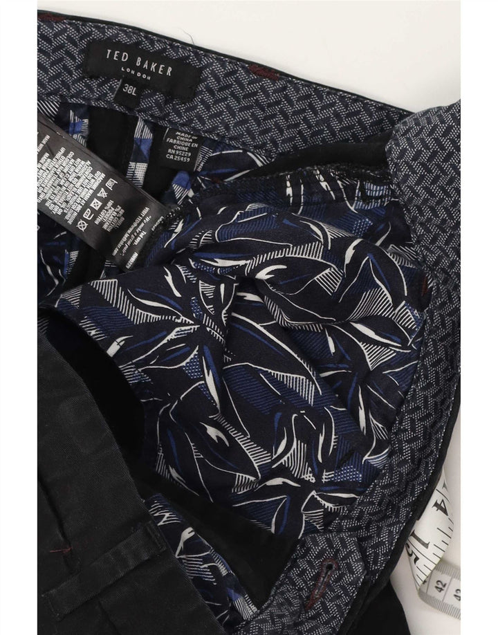 Ted Baker Ανδρικό Slim Suit Παντελόνι W38 L34 Μαύρο βαμβακερό