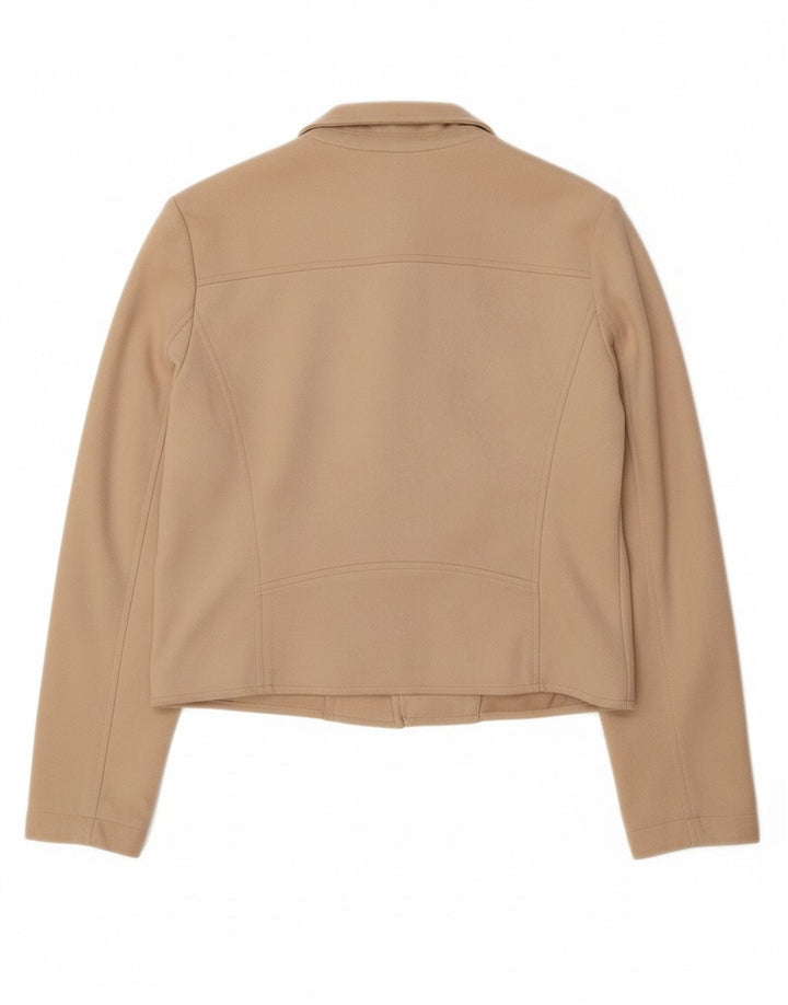 GUESS Γυναικείο Crop Bomber Jacket UK 10 Small Beige Polyester