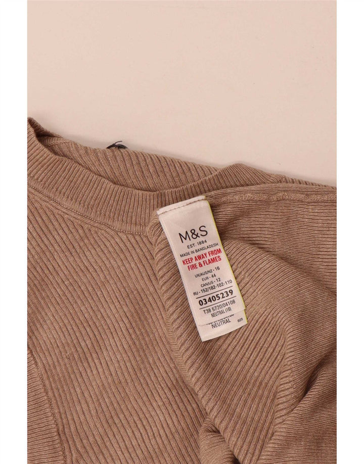Marks & Spencer Γυναικείο γιλέκο Tank Top UK 16 Large Brown Viscose