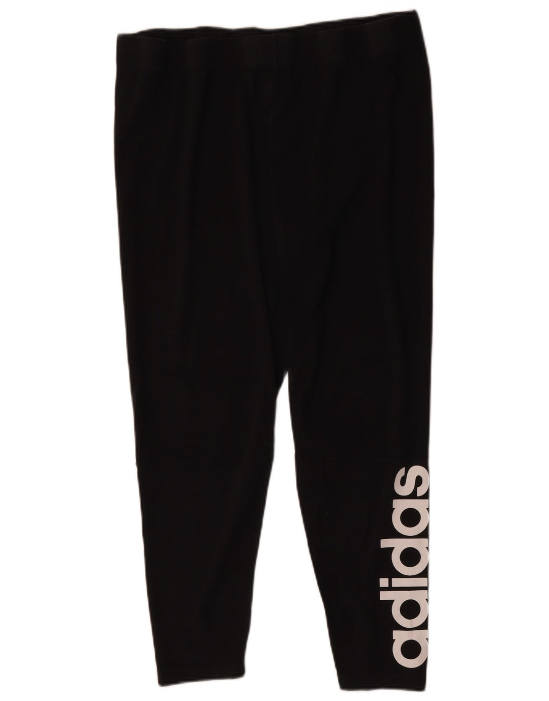 Γυναικεία γραφικά κολάν ADIDAS UK 24/26 2XL Μαύρο βαμβακερό