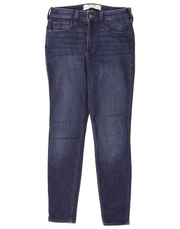 Hollister γυναικείο καμπυλωτό ψηλό ψηλό στενό τζιν US 4 Small W27 L28 Navy Blue