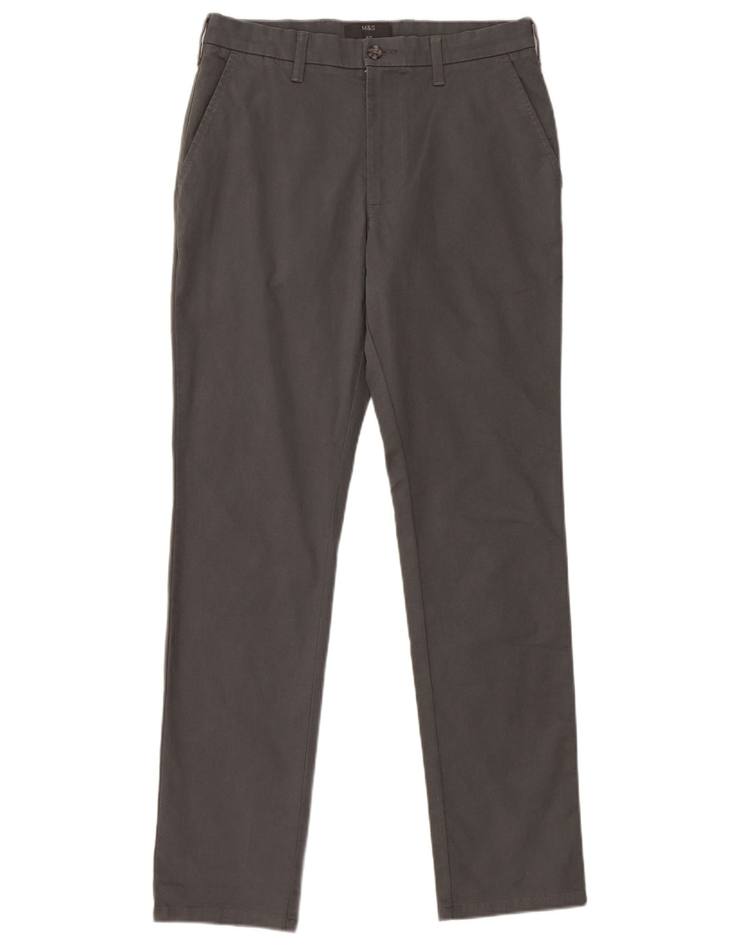 Marks & Spencer Ανδρικό Slim παντελόνι Chino W30 L31 Γκρι βαμβακερό