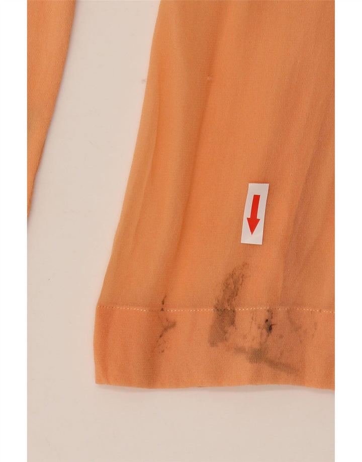 Massimo Dutti Γυναικεία Μπλούζα See Through Shirt EU 40 Medium Orange