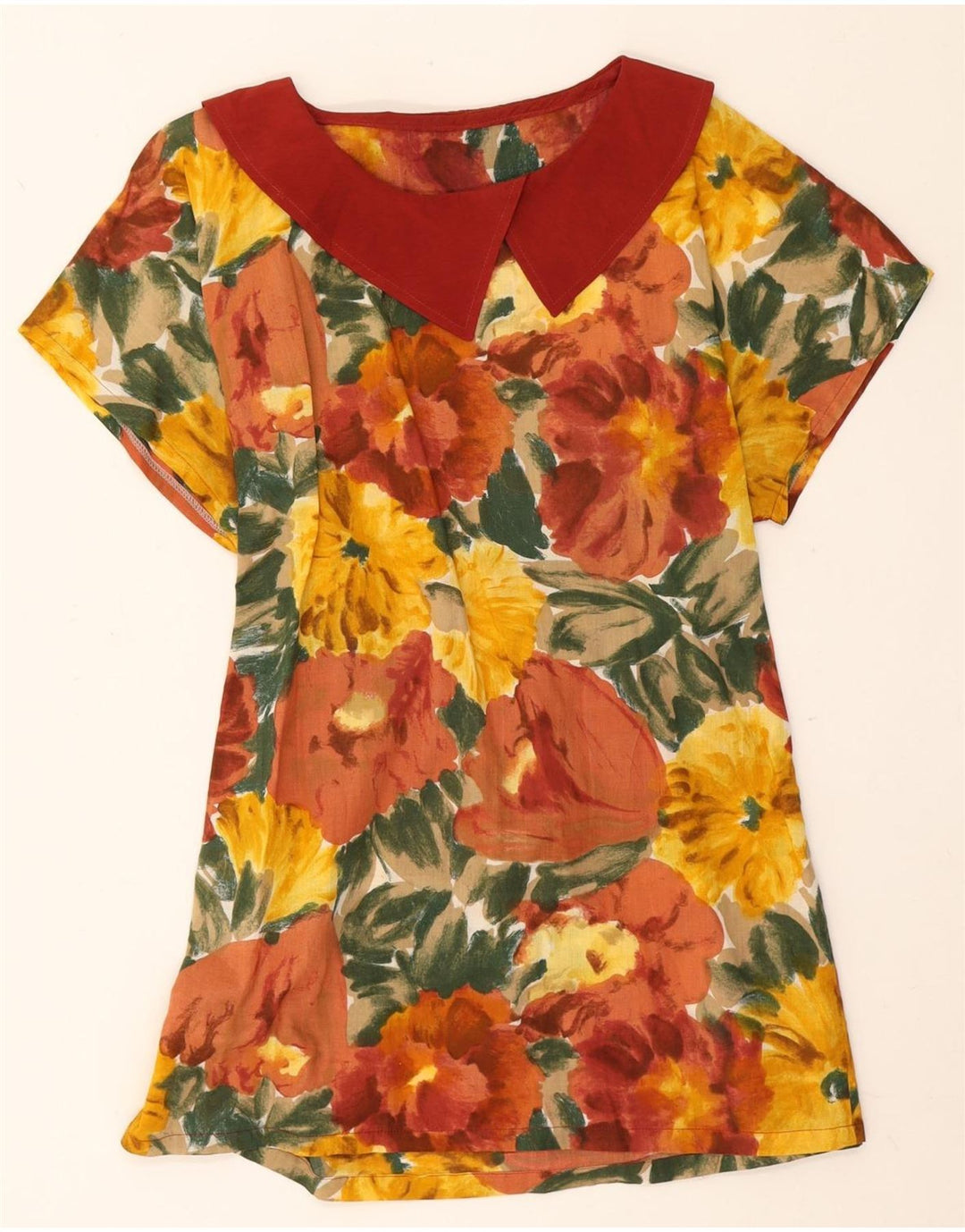 Vintage Γυναικείο Φόρεμα A-Line UK 14 Medium πολύχρωμο Floral