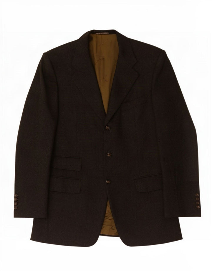 Trussardi Ανδρικό σακάκι σακάκι με 3 κουμπιά IT 50 Large Grey Check Wool