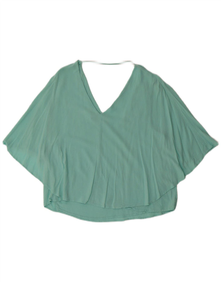 Zara Γυναικεία Μπλούζα Τοπ UK 14 Large Turquoise