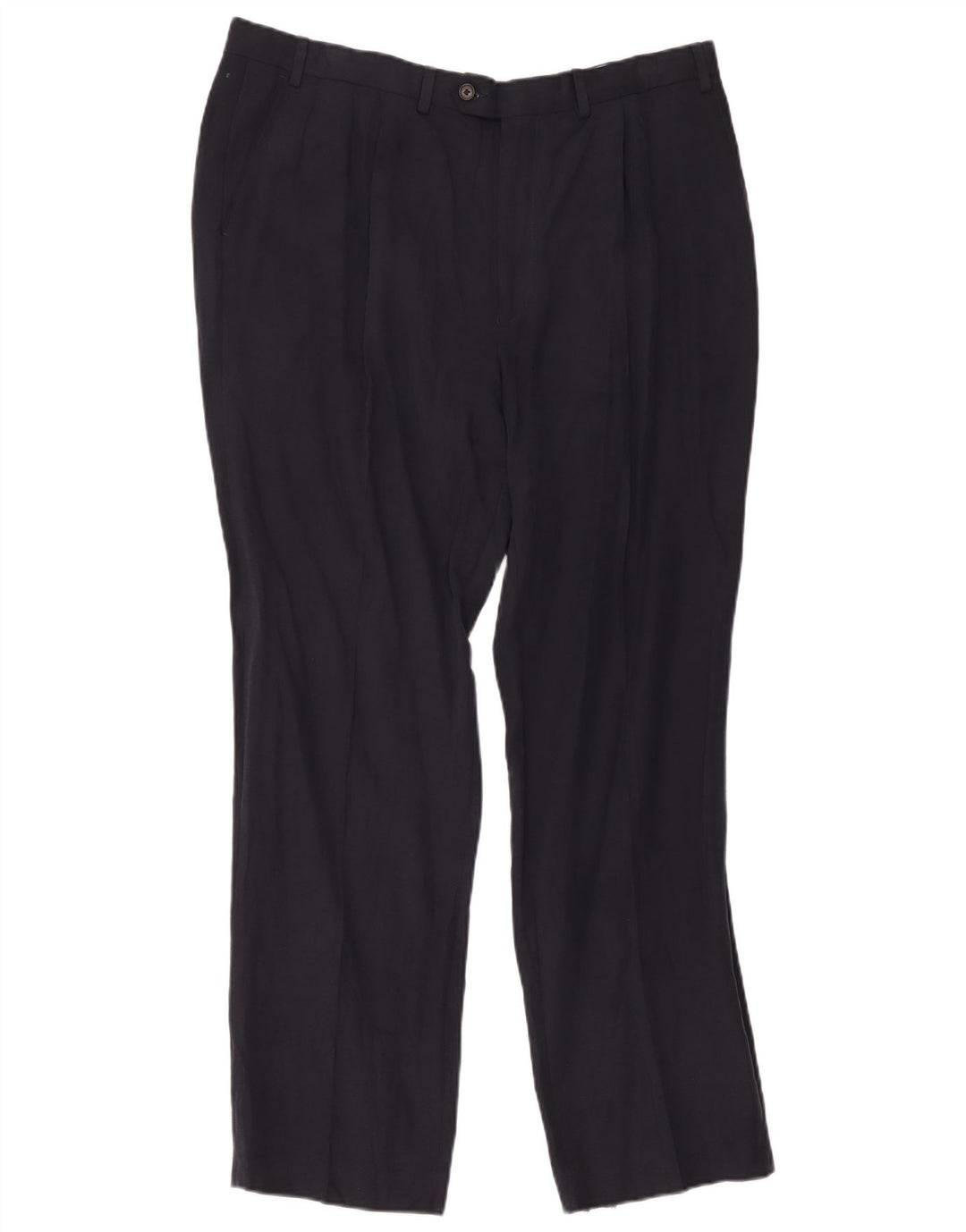 Marks & Spencer Ανδρικό παντελόνι με καρφίτσα W40 L33 Navy Blue Silk