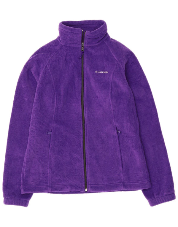 Columbia Γυναικείο Fleece Jacket UK 14 Medium Purple Polyester
