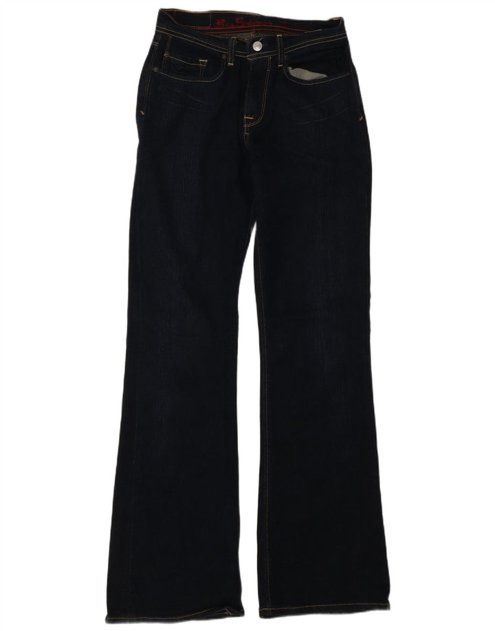 Ben Sherman Γυναικείο Bootcut Jeans W28 L32 Navy Blue Cotton
