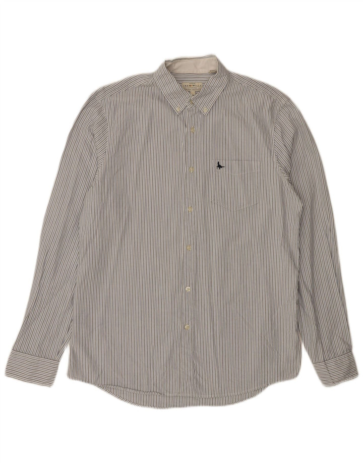 JACK WILLS Ανδρικό πουκάμισο Classic Fit Βαμβακερό μεσαίο γκρι