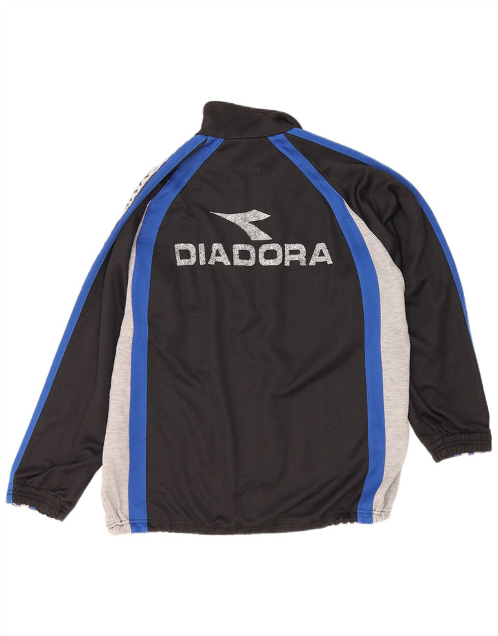 Ανδρική φόρμα γραφικών Diadora Μπουφάν μεσαίου μαύρου χρώματος