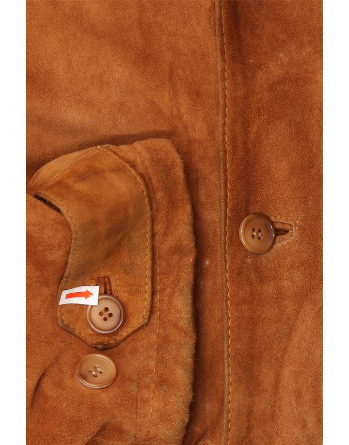 Ανδρικό Suede Jacket VINTAGE IT 52 XL Beige Leather