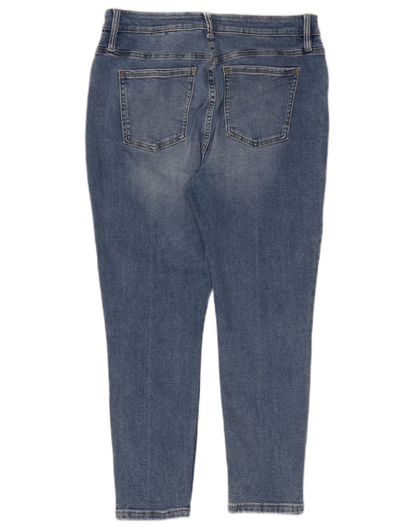 Marks & Spencer Γυναικεία Per Una Crop Skinny Jeans UK 14 Large W30 L24 Blue