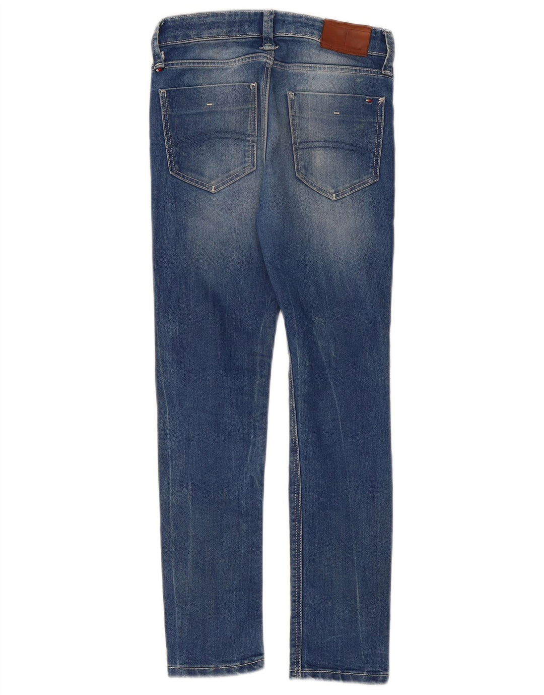 TOMMY HILFIGER Boys Slim Jeans 9-10 ετών W26 L24 Μπλε βαμβακερό
