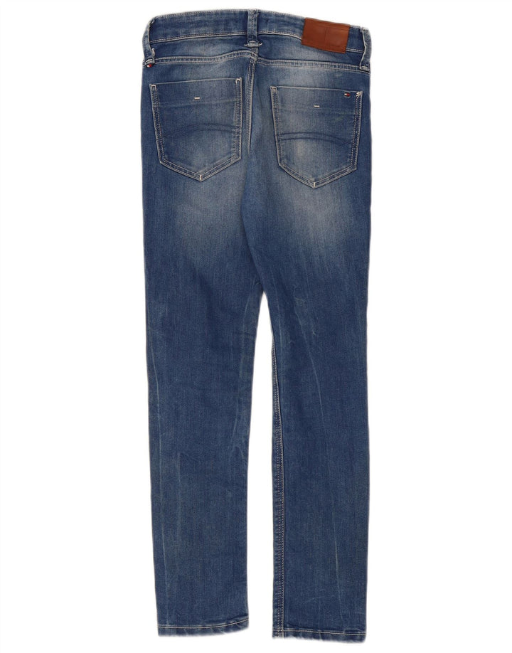 TOMMY HILFIGER Boys Slim Jeans 9-10 ετών W26 L24 Μπλε βαμβακερό