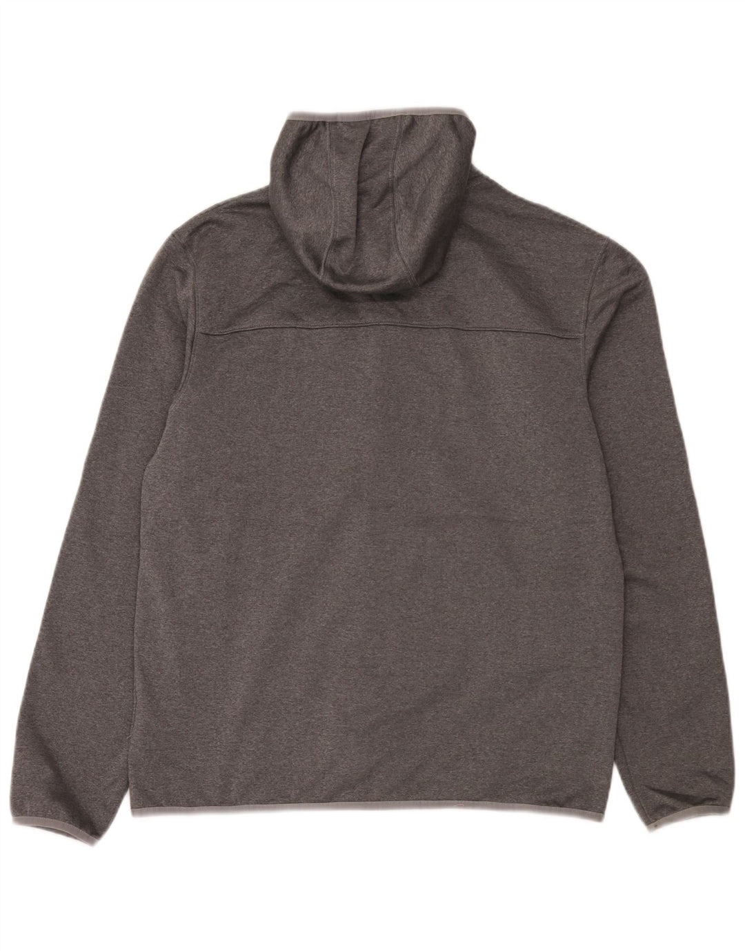 Ανδρικό πουλόβερ με κουκούλα με φερμουάρ North Face μεγάλο γκρι πολυεστέρα