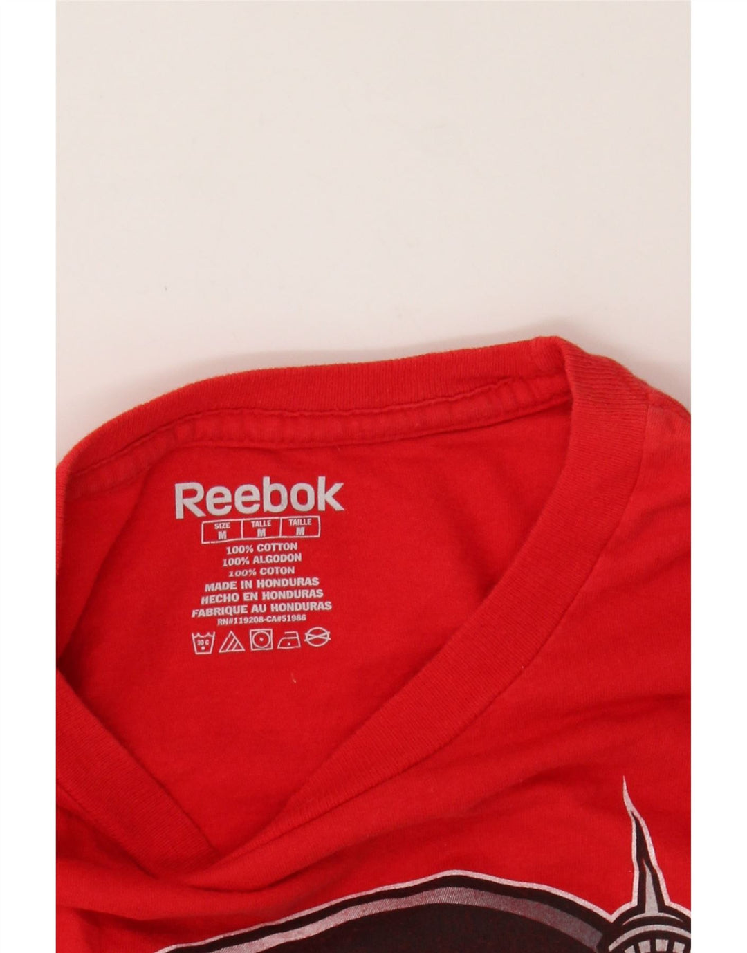 REEBOK Mens Toronto Centennal Classic Graphic T-Shirt Top Medium Red
