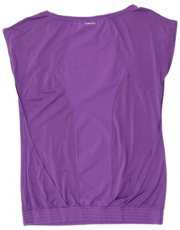 Γυναικείο γραφικό μπλουζάκι Adidas Top UK 16 Large Purple Polyester Sports