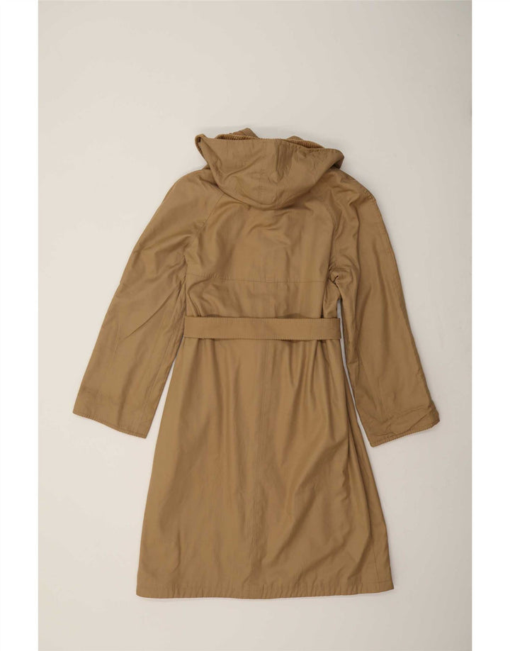Vintage γυναικείο αναστρέψιμο παλτό με κουκούλα UK 14 Medium Beige