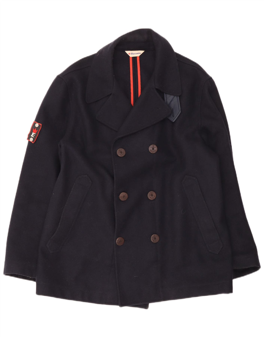 Ανδρικό παλτό μπιζελιού Elvstrom UK 42 XL Navy Blue Wool
