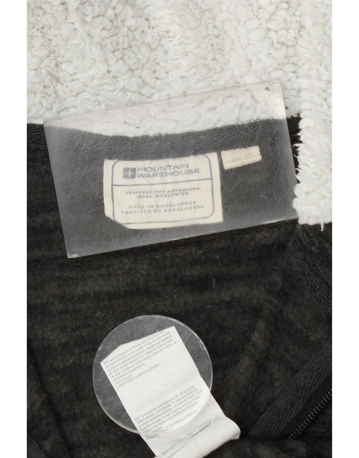 Mountain Warehouse Γυναικείο Sherpa Fleece Jacket UK 10 Small Black Flecked