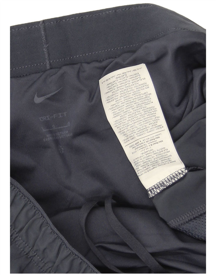 Ανδρικό αθλητικό σορτς Nike Dri Fit με μεγάλο μπλε ναυτικό πολυεστέρα