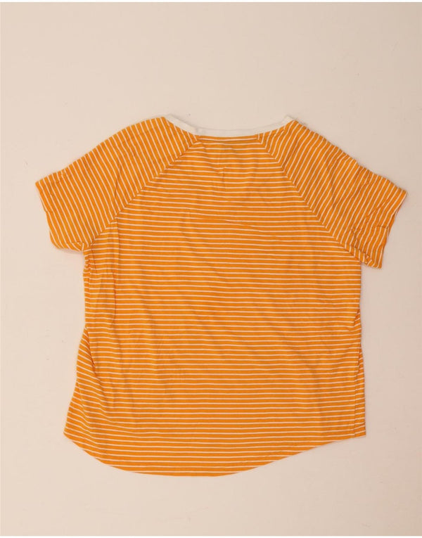 Γυναικείο γραφικό μπλουζάκι Tommy Hilfiger Top UK 14 μεγάλο πορτοκαλί βαμβακερό ριγέ