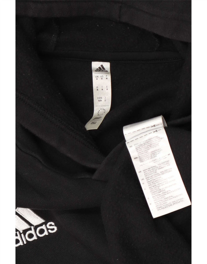 Ανδρικό φούτερ Adidas, μεσαίο μαύρο βαμβακερό