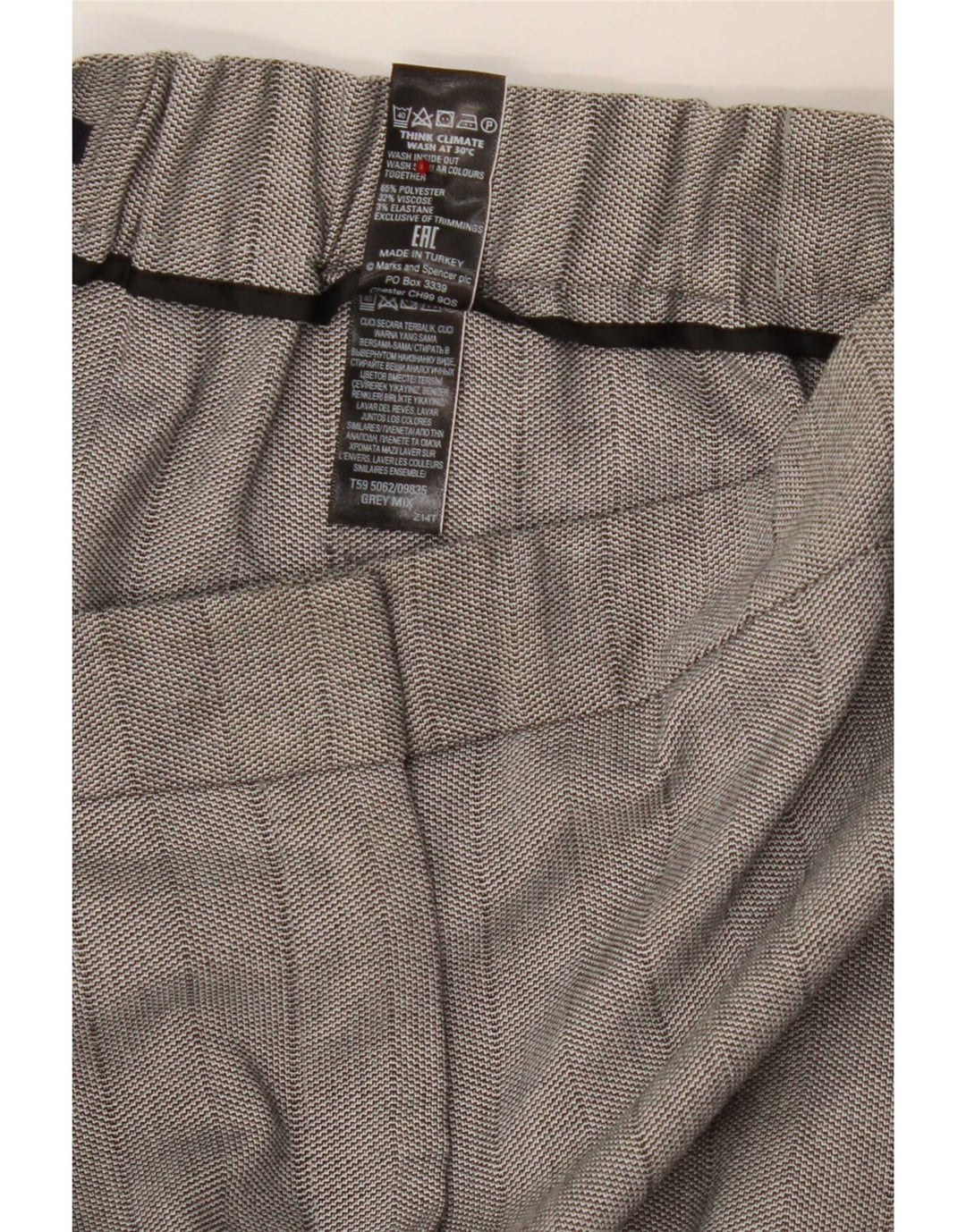 Marks & Spencer Γυναικείο ίσιο παντελόνι Capri UK 12 Medium W30 L23 Grey