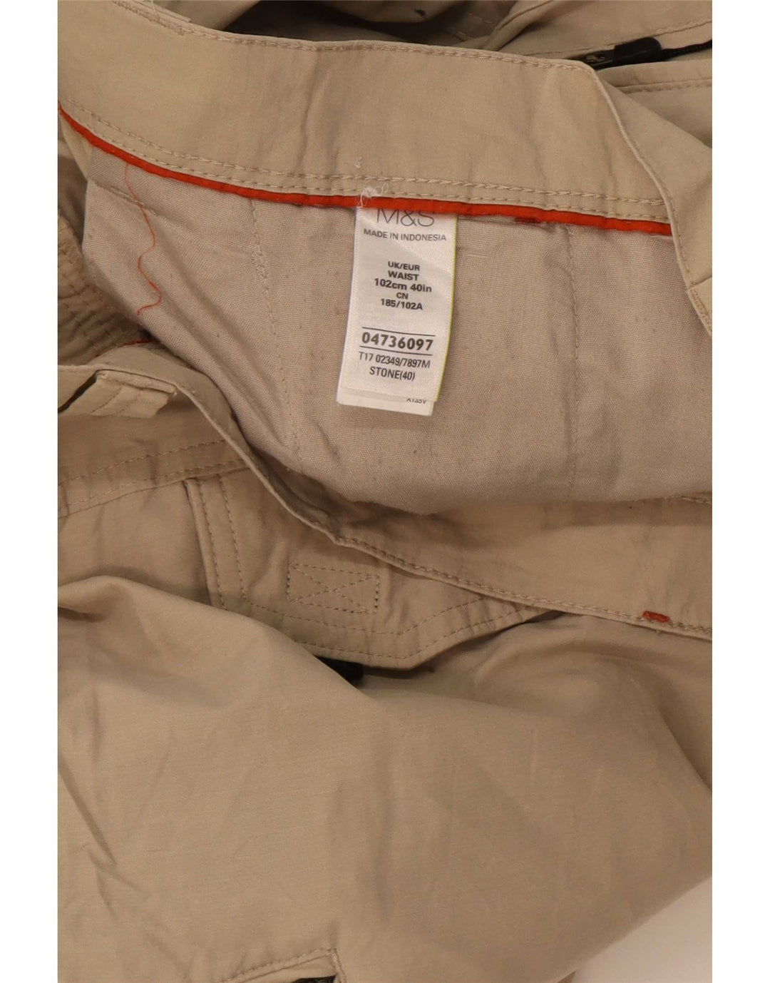 Ανδρικό σορτς βερμούδα Marks & Spencer Cargo W40 XL Μπεζ βαμβακερό