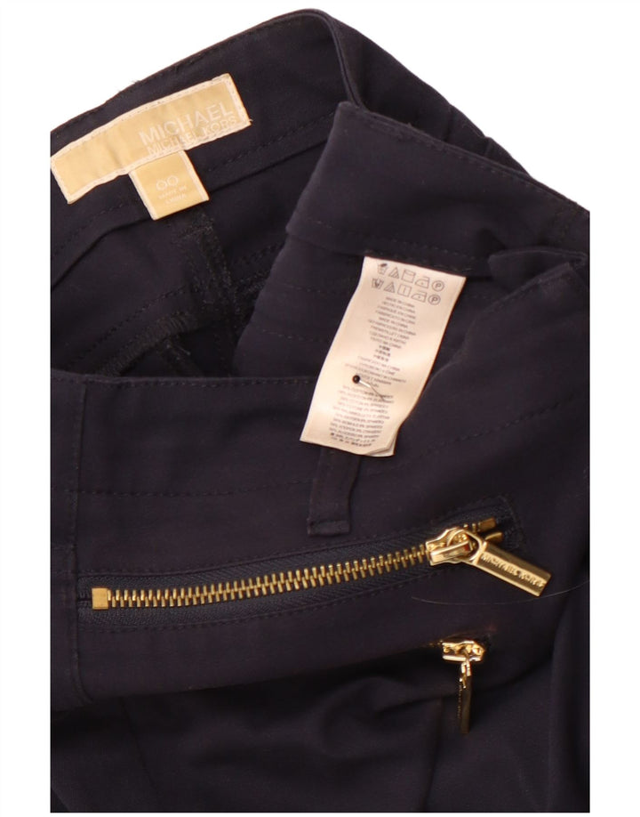 MICHAEL KORS Γυναικείο Skinny Casual Παντελόνι US 00 2XS W26 L28 Navy Blue