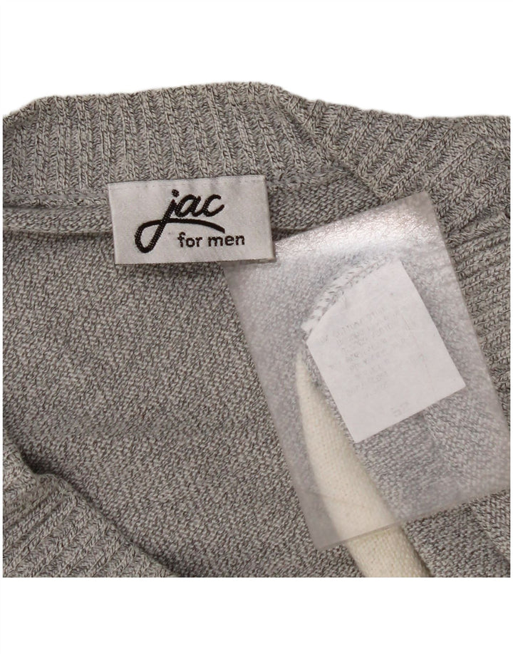 Ανδρικό πουλόβερ JAC Cardigan IT 52 Large Grey Colourblock Βαμβακερό