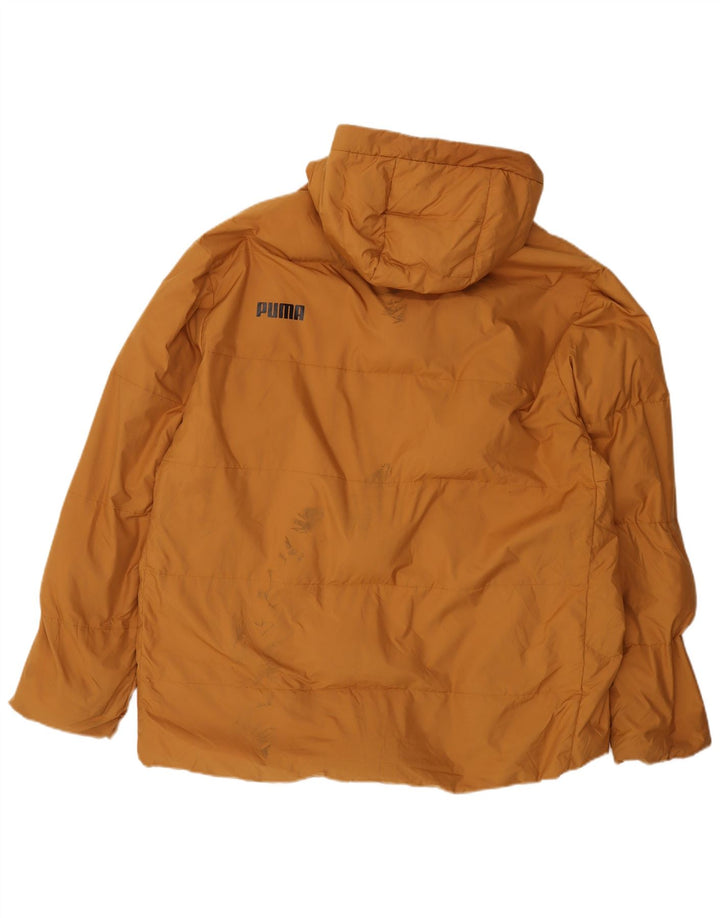 Puma Ανδρικό μπουφάν με κουκούλα UK 42 XL Beige Polyester