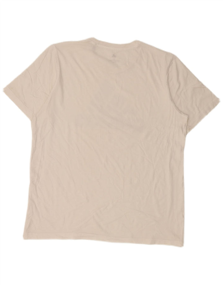 Ανδρικό γραφικό T-Shirt Adidas Top Large Λευκό