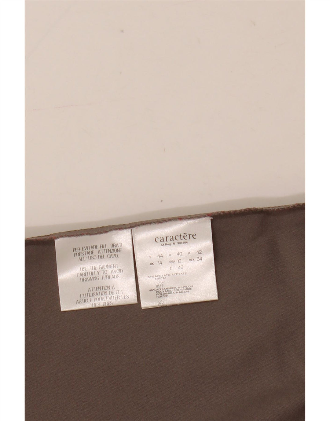 Γυναικείο Slip Dress Caractere UK 14 Large Brown Acetate