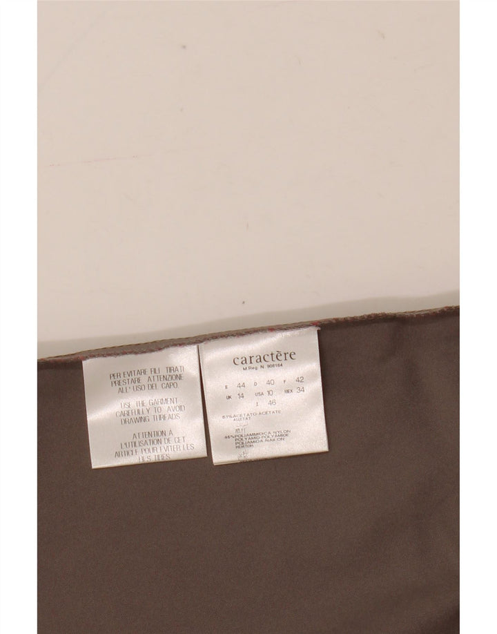 Γυναικείο Slip Dress Caractere UK 14 Large Brown Acetate