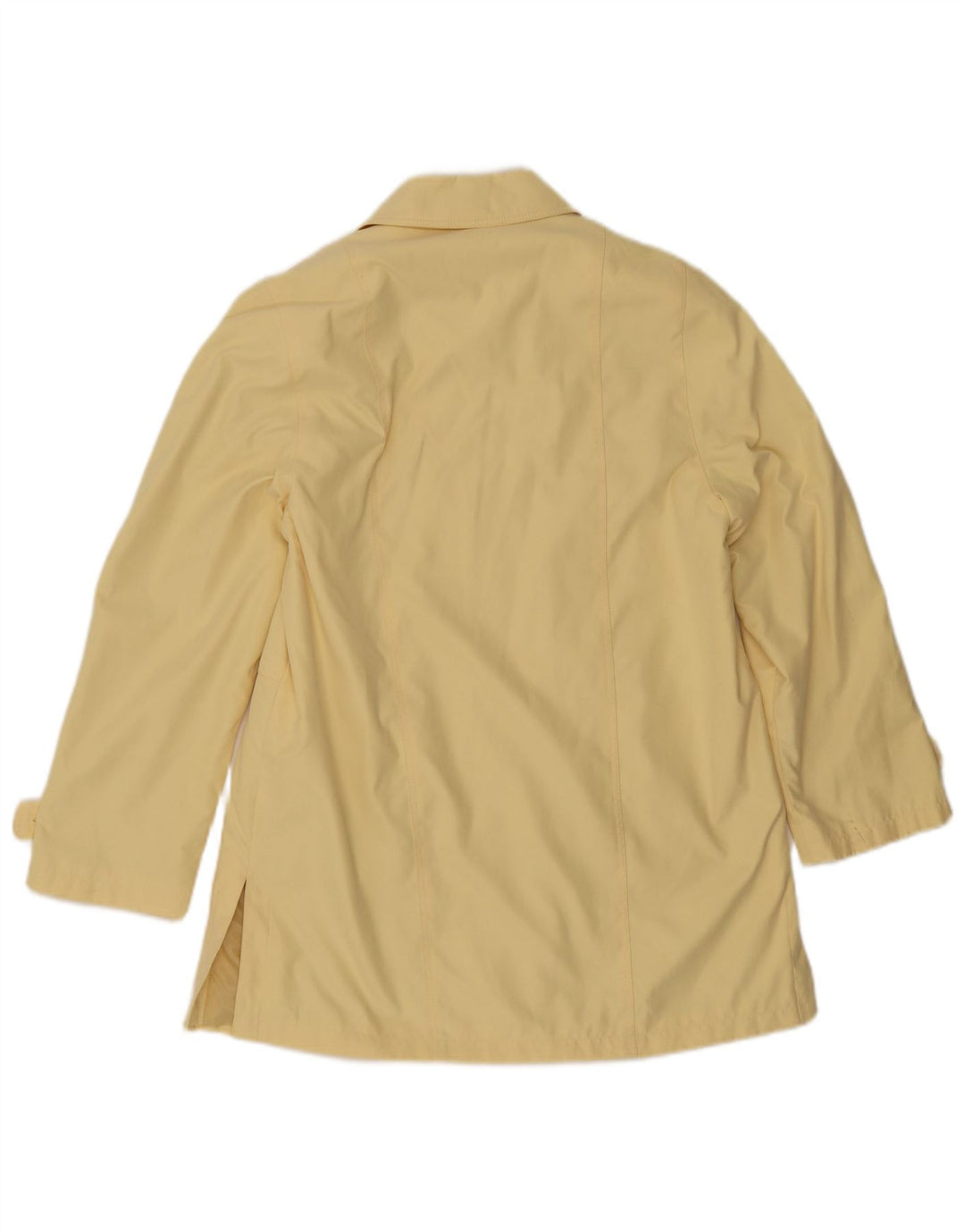 Vintage γυναικείο υπερμεγέθη πανωφόρι UK 8 Small Yellow Polyester