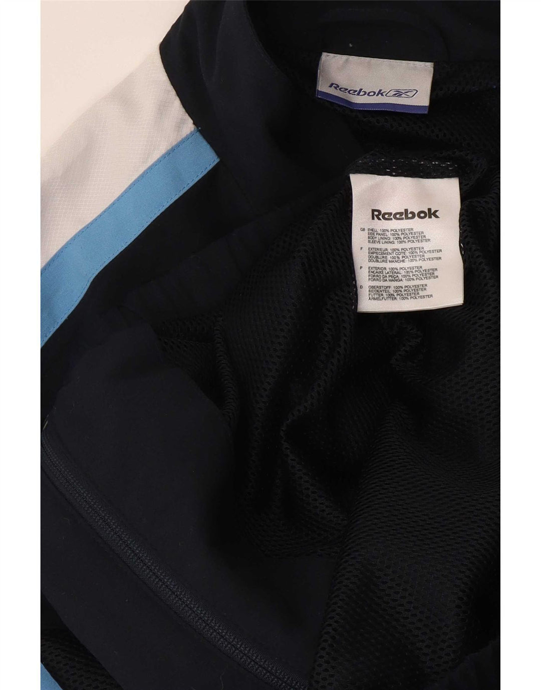 Reebok Boys αθλητική φόρμα Top Jacket 13-14 Years Navy Blue Colorblock