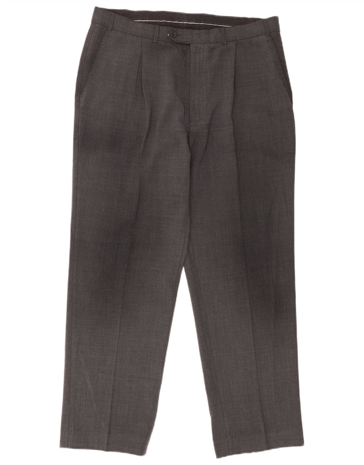 Ανδρικό παντελόνι με καρφίτσα Marks & Spencer W34 L28 Γκρι