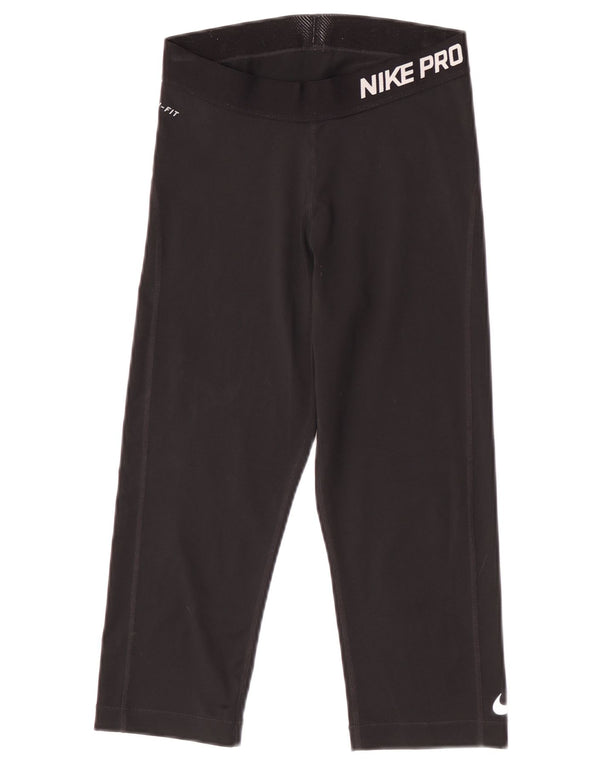Γυναικεία Nike Dri Fit Graphic Capri leggings UK 12 Medium Black