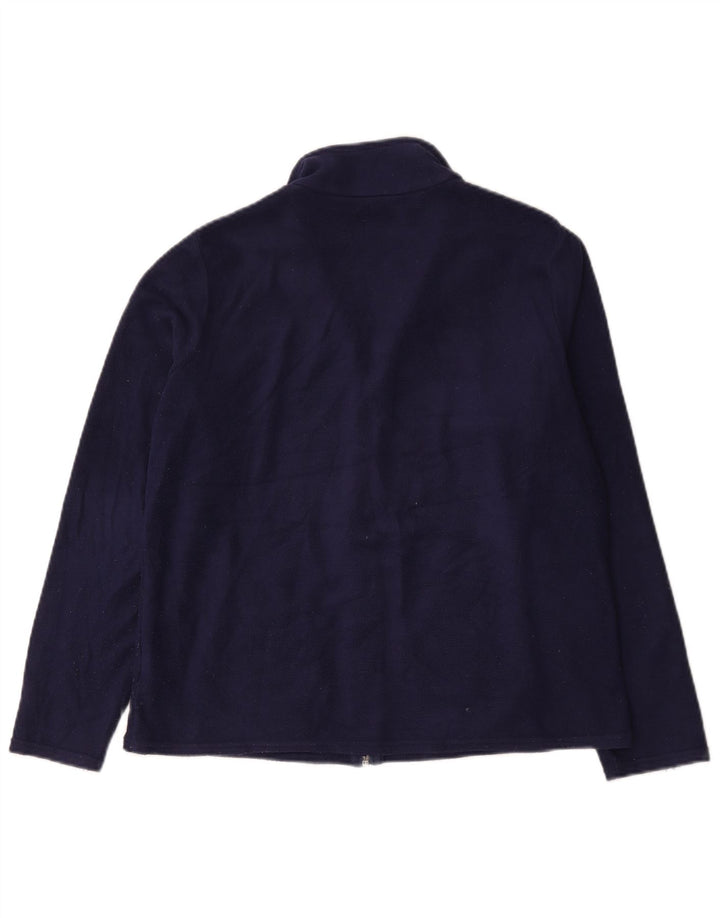 Marks & Spencer Γυναικεία Fleece Gilet UK 18 XL Navy Blue Polyester