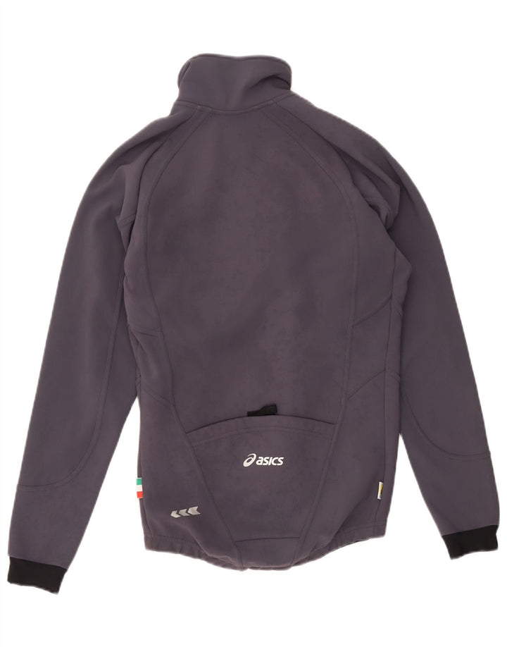 Ανδρική φόρμα γυμναστικής γραφική Asics Top μπουφάν Μικρό γκρι χρώματος πολυεστέρας