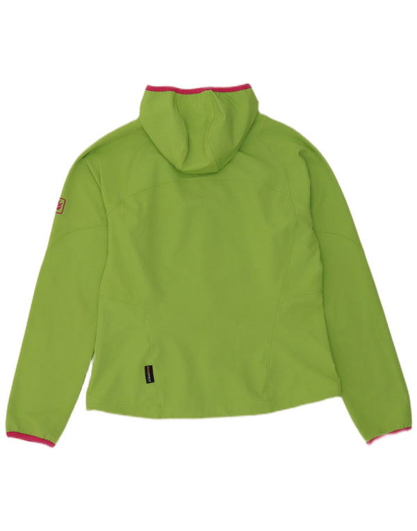 Jack Wolfskin γυναικεία φόρμα με κουκούλα Top Jacket UK 12/14 Medium Green