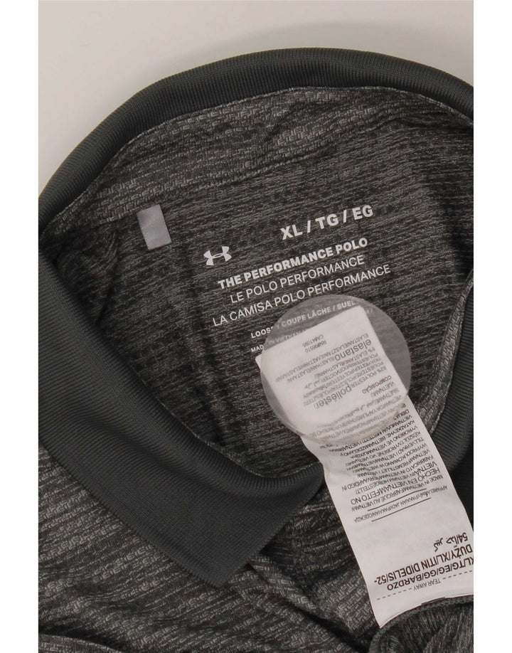 Under Armour Ανδρικό πουκάμισο Polo XL με γκρι λείανση πολυεστέρα