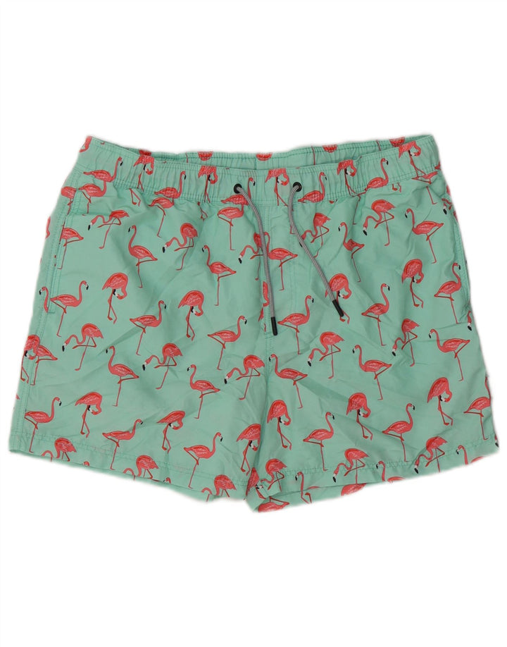 Jack & Jones Ανδρικό σορτς κολύμβησης Flamingo Μεσαίο πράσινο πολυεστέρα