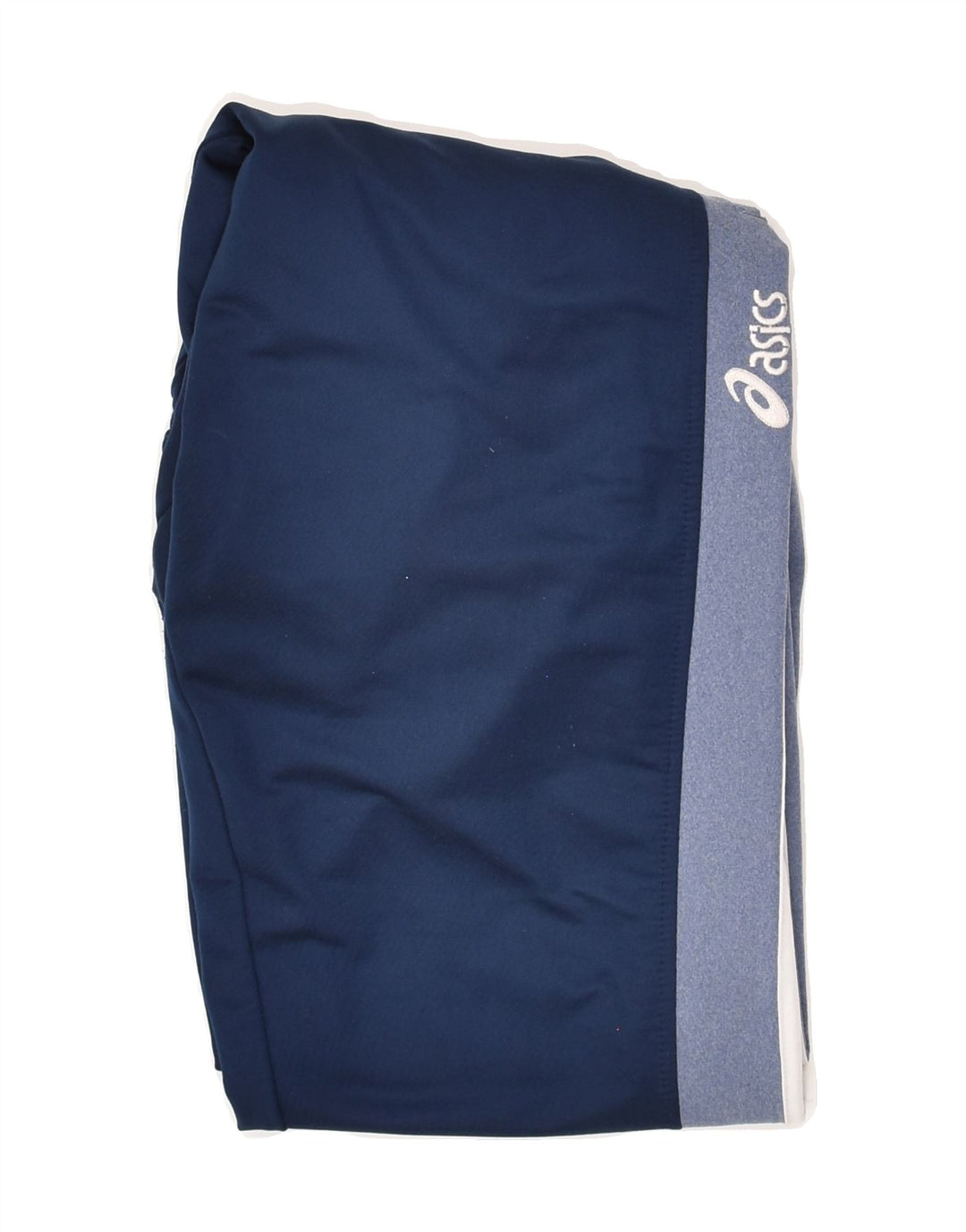 ASICS Mens Tracksuit Trousers Joggers Large Navy Blue Colourblock Vintage Asics and Second-Hand Asics from Messina Hembry 